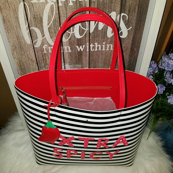 Kate spade extra spicy little len Chili tote bag - Picture 5 of 5